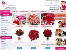 Tablet Screenshot of flowers2mexico.com